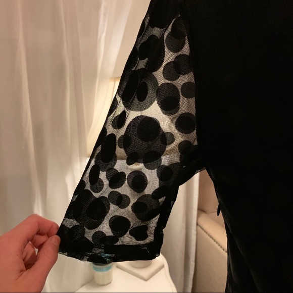 Black LC Lauren Conrad Polka Dot Dress - Picture 3 of 6